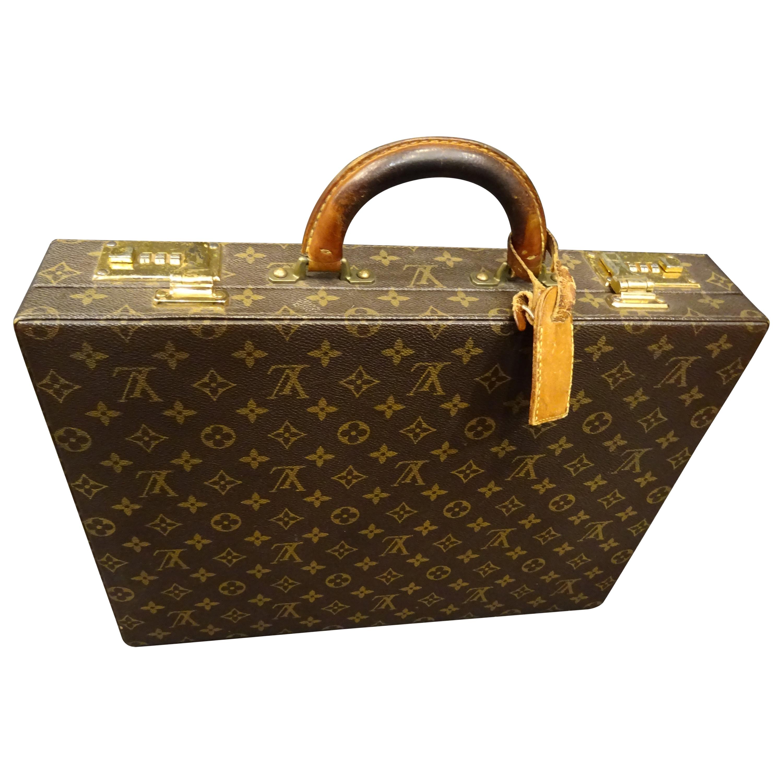 LOUIS VUITTON Taurillon Black Armand Briefcase Attache Bag –  Debsluxurycloset