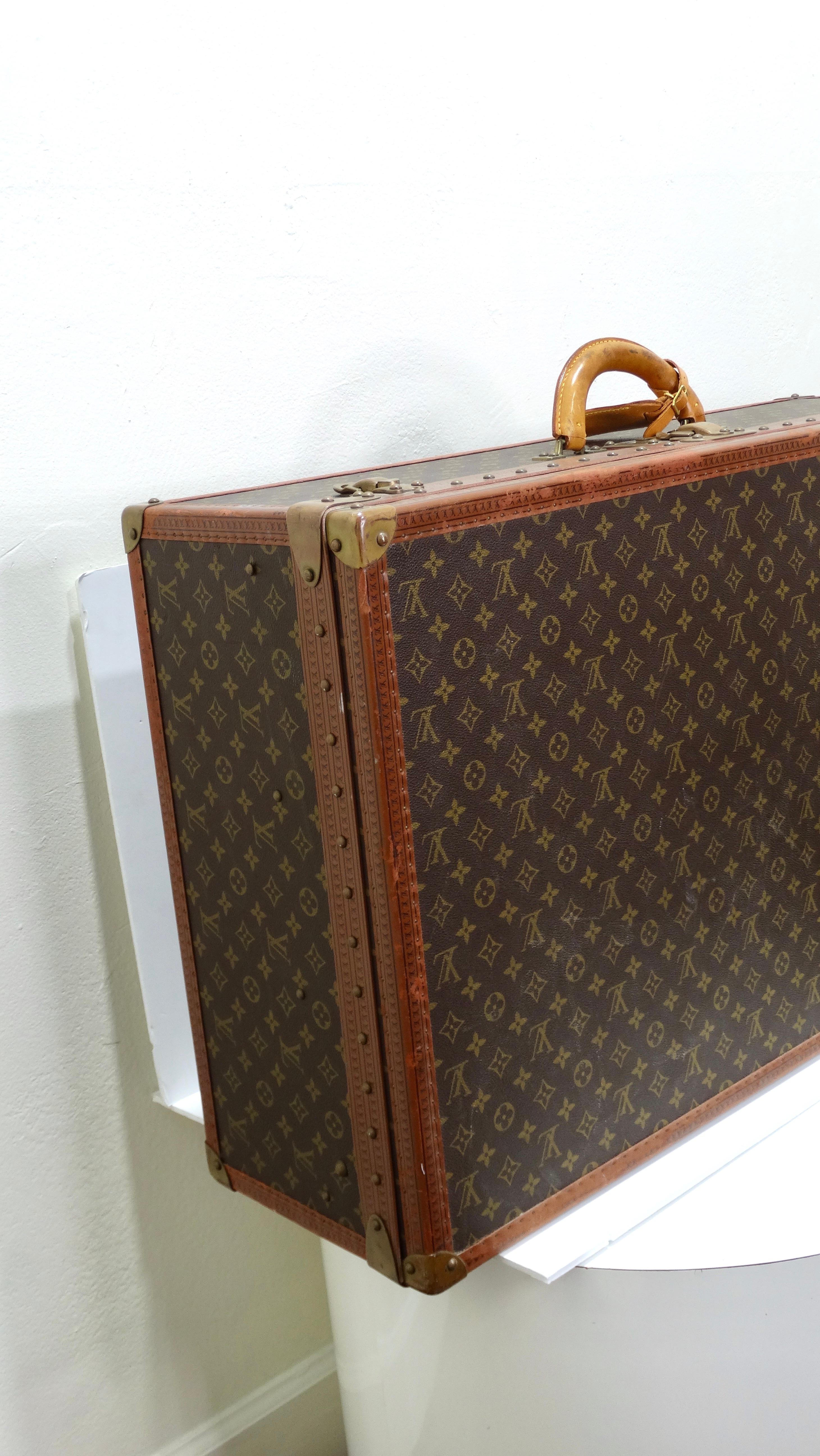 Louis Vuitton 1970's Koffer in Monogramm Segeltuch für Damen oder Herren im Angebot
