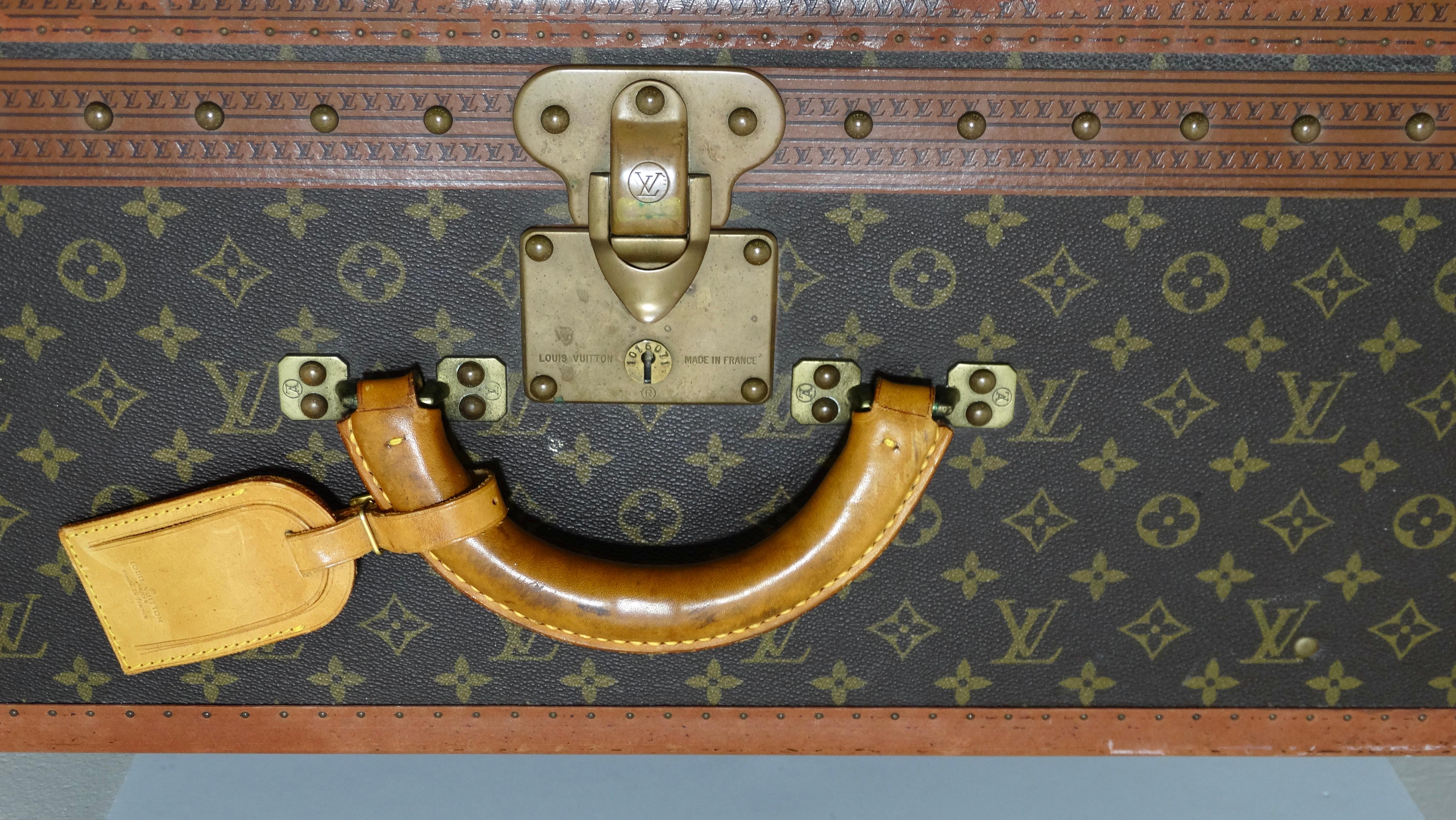 Louis Vuitton 1970's Koffer in Monogramm Segeltuch im Angebot 3