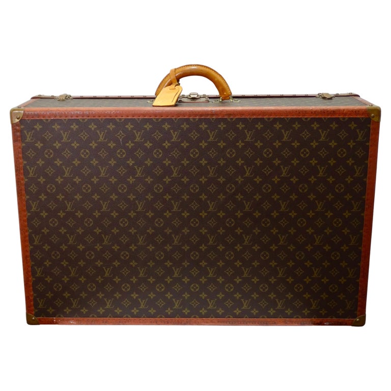LOUIS VUITTON c.1970's LV Monogram Coated Canvas Top Handle Steamer Keepall  Bag at 1stDibs