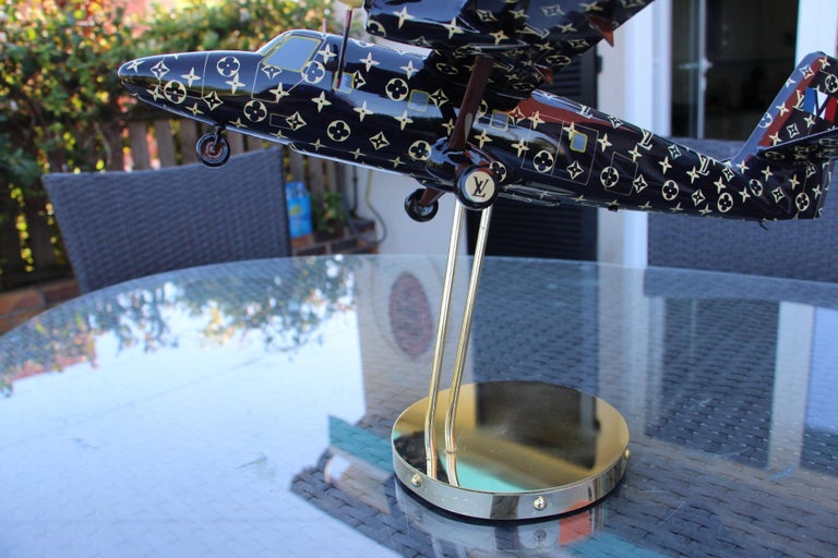 Louis Vuitton 1980 Shop Window Display Airplane Model For Sale at 1stdibs