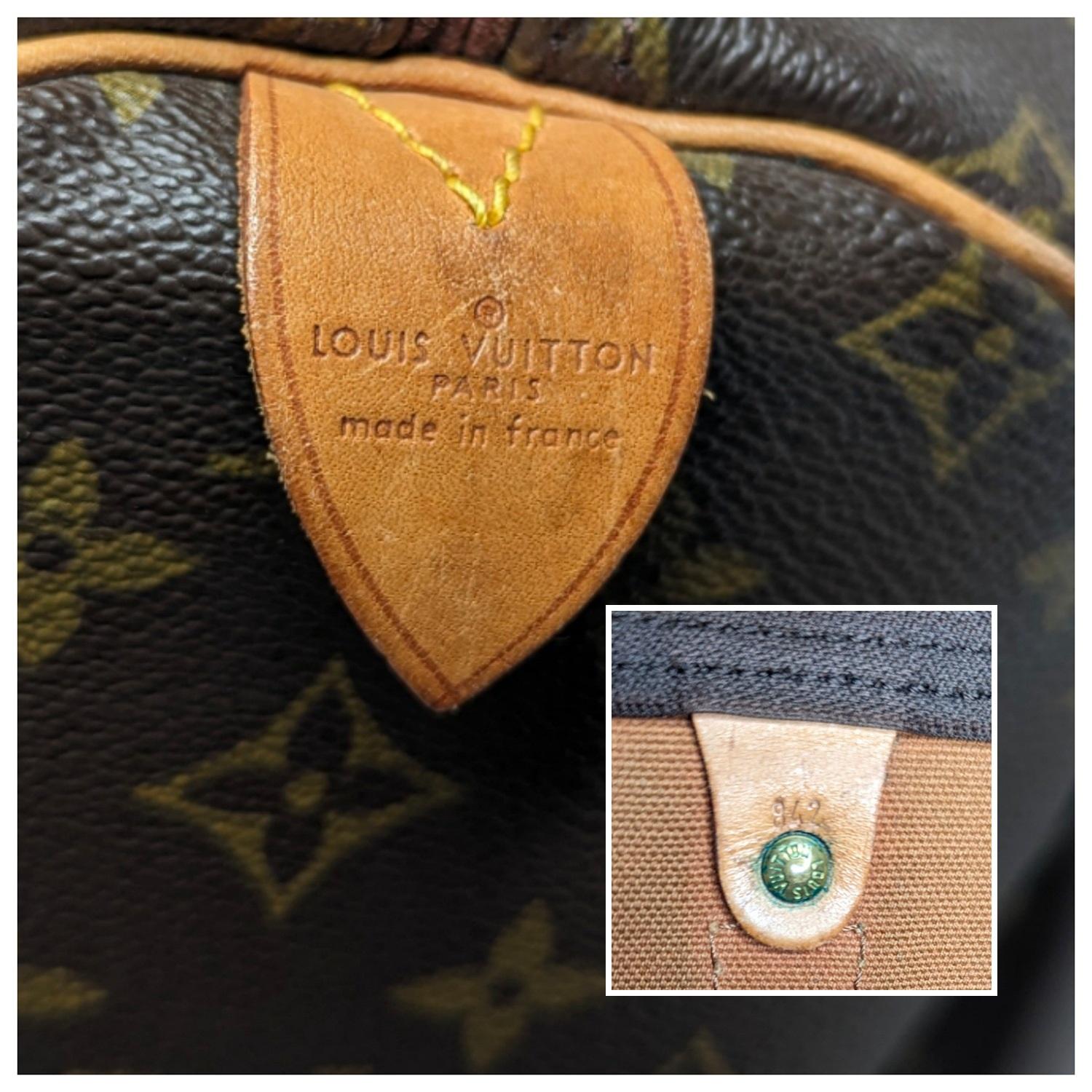 Sac Keepall 55 Louis Vuitton 1984 Monogram Canvas en vente 3