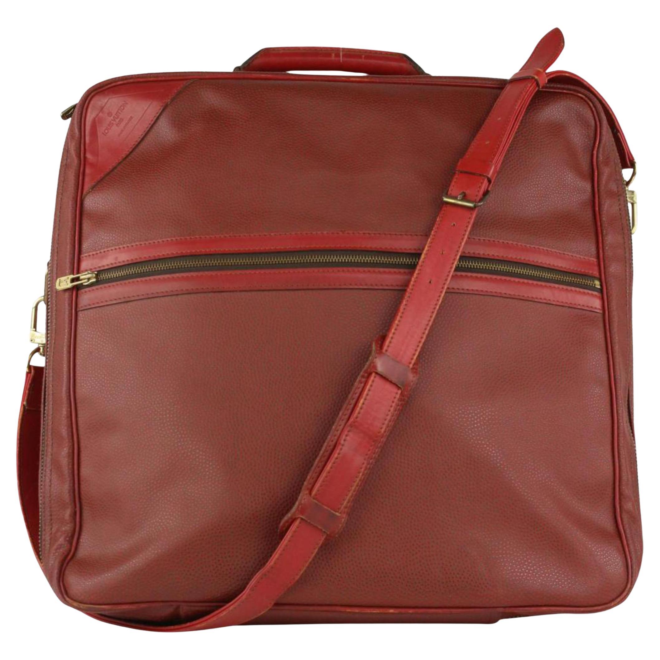 Louis Vuitton 1986 LV Cup Red Travel Bag 5LL1021