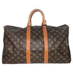 Louis Vuitton 1986 Monograma Lienzo Keepall Bandolera 45