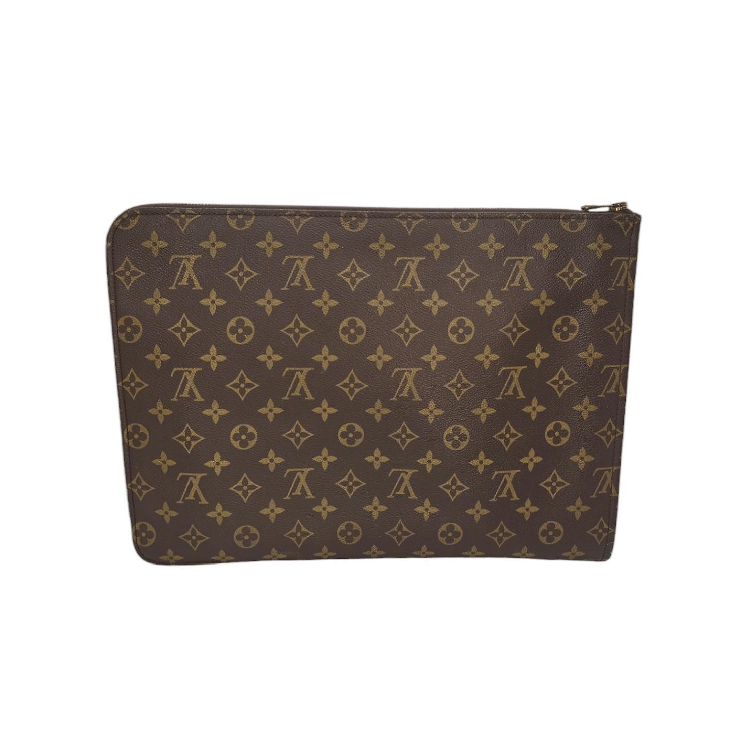 Black Louis Vuitton 1986 Monogram Canvas Poche Documents Portfolio