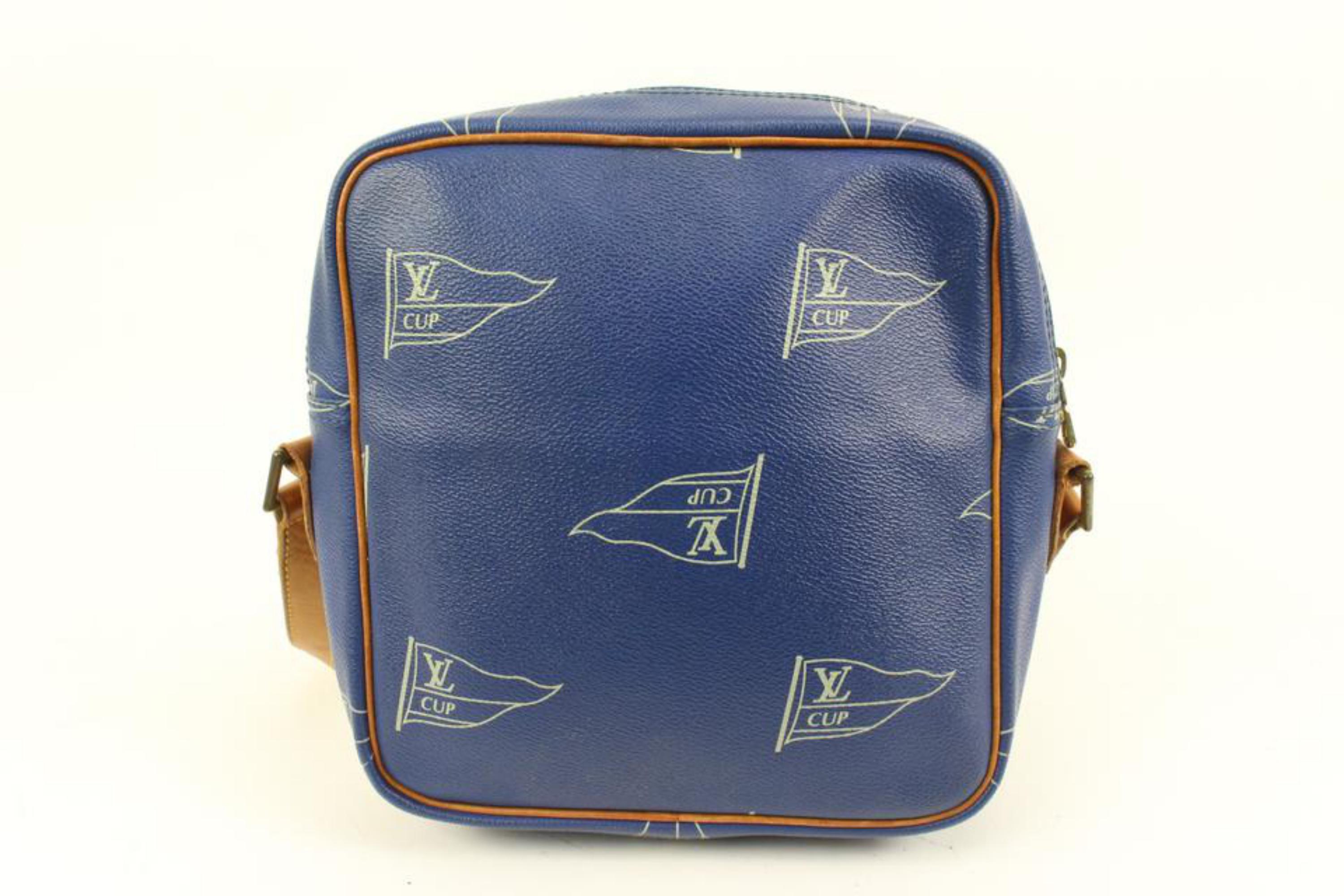 Louis Vuitton 1991 Blue LV Cup Sac San Diego Crossbody Bag 96lz425s 4