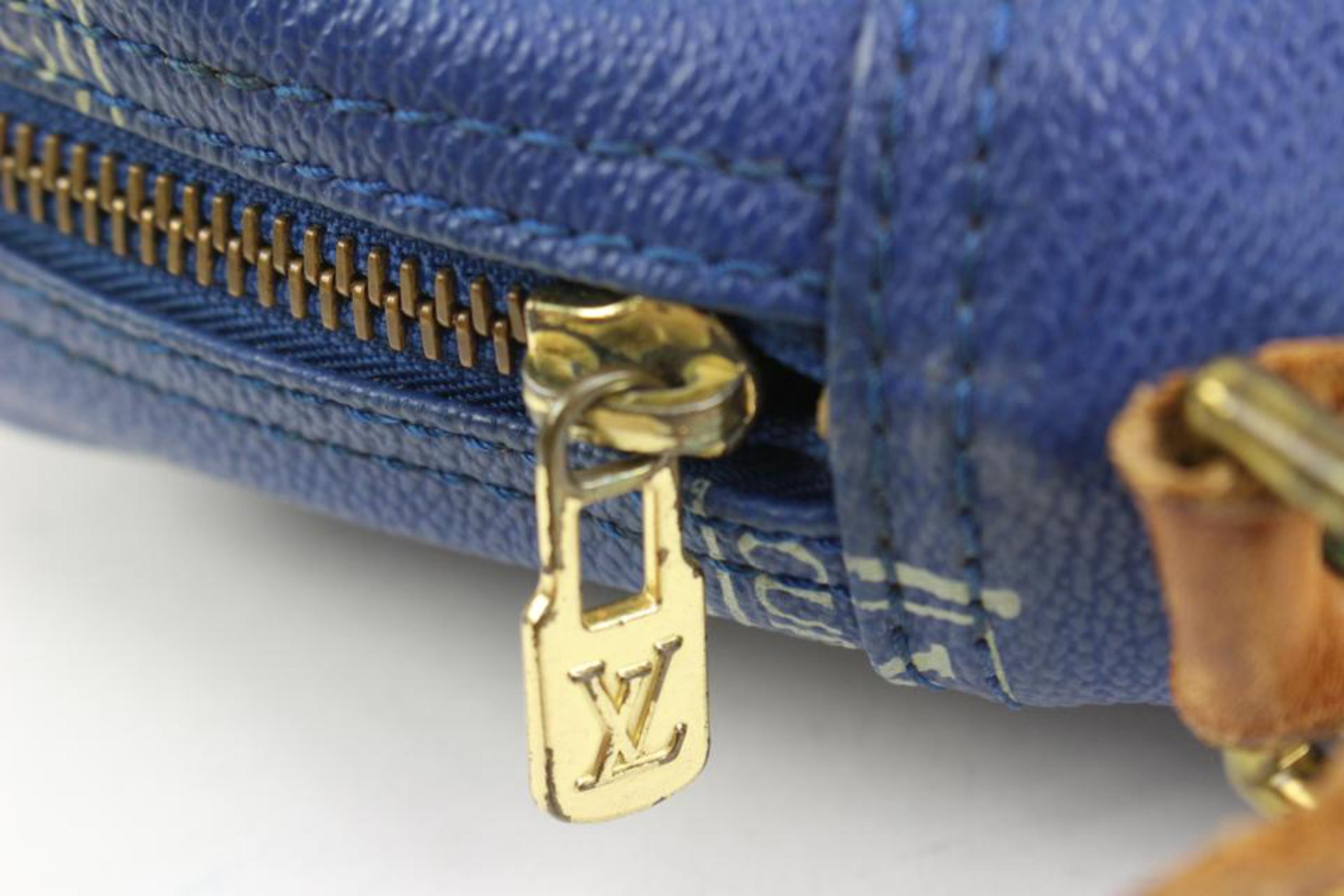 Gris Sac à bandoulière Louis Vuitton bleu LV Cup sac à bandoulière San Diego 96lz425s 1991 en vente