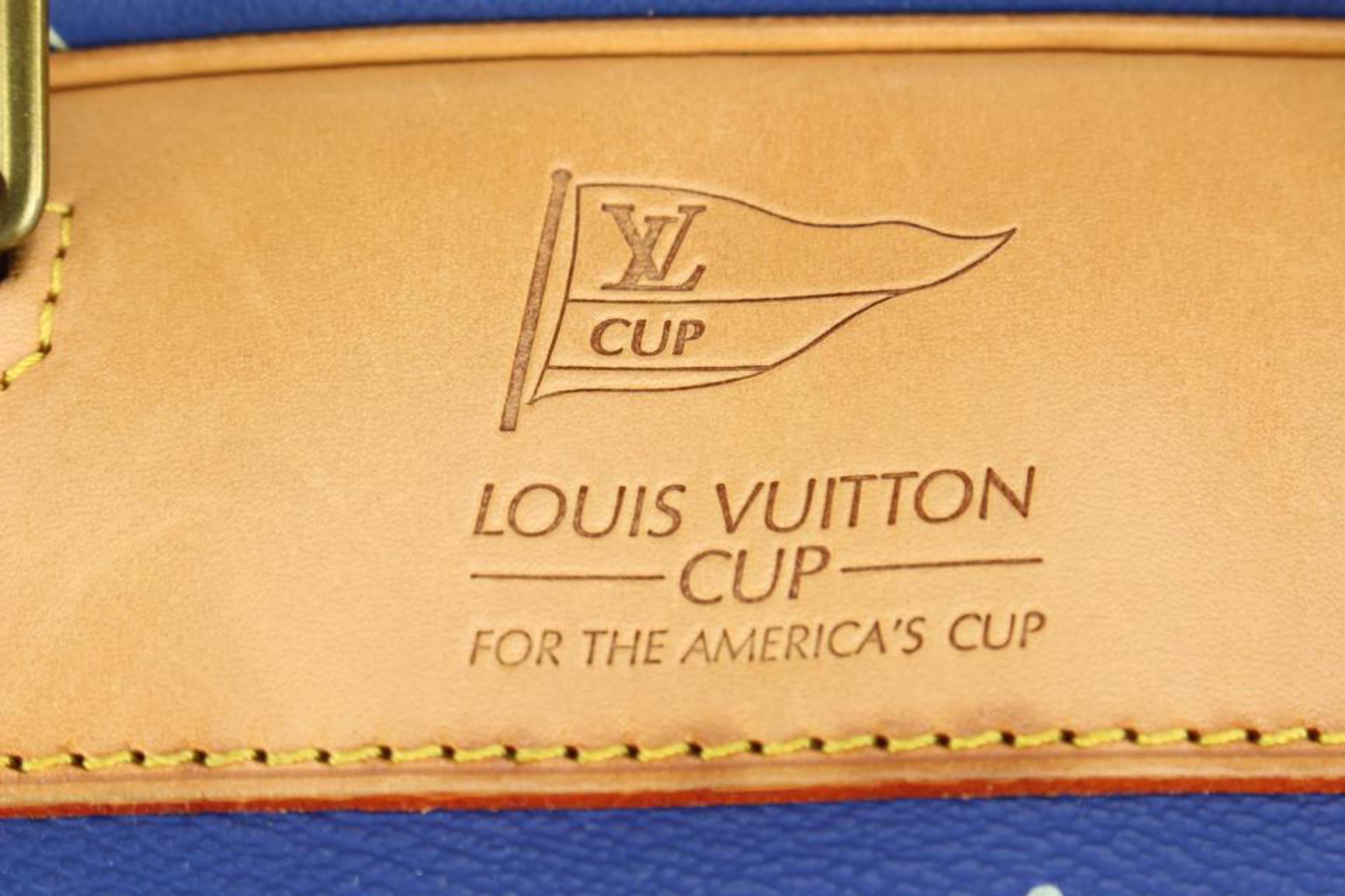Louis Vuitton 1992 Blue LV Cup Sac Plein Haut 41lk510s For Sale 4