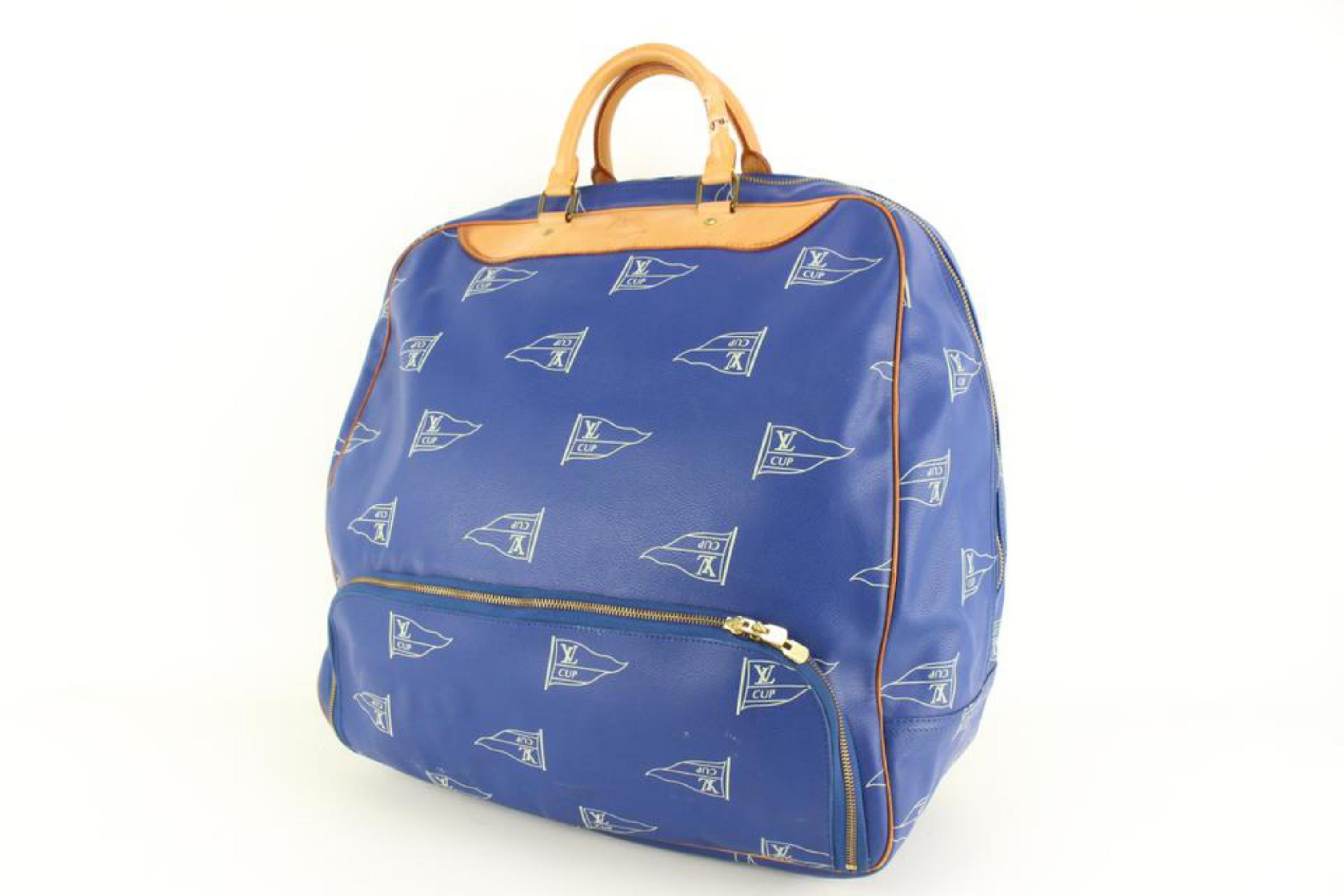 Louis Vuitton 1992 Blue LV Cup Sac Plein Haut 41lk510s For Sale 5