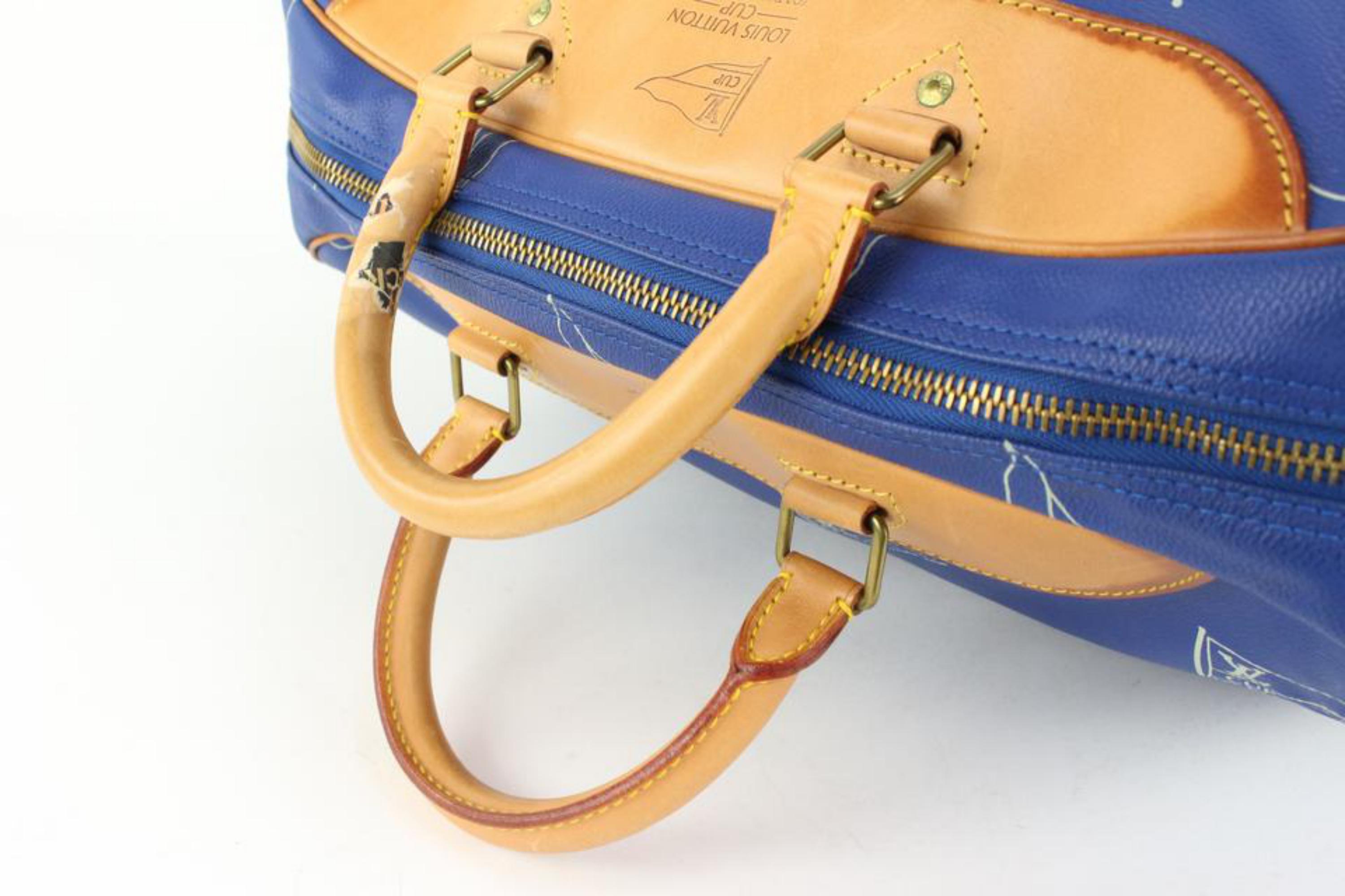 Louis Vuitton 1992 Blue LV Cup Sac Plein Haut 41lk510s 1