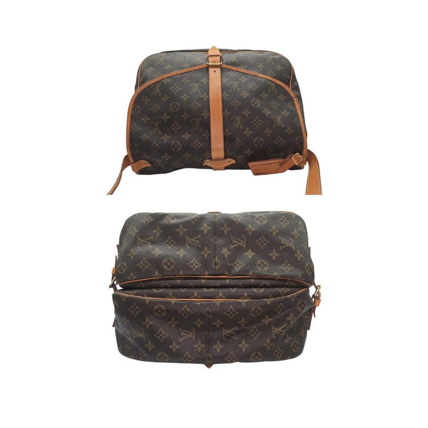 Women's or Men's Louis Vuitton 1992 Monogram Canvas Saumur Bag 30 For Sale