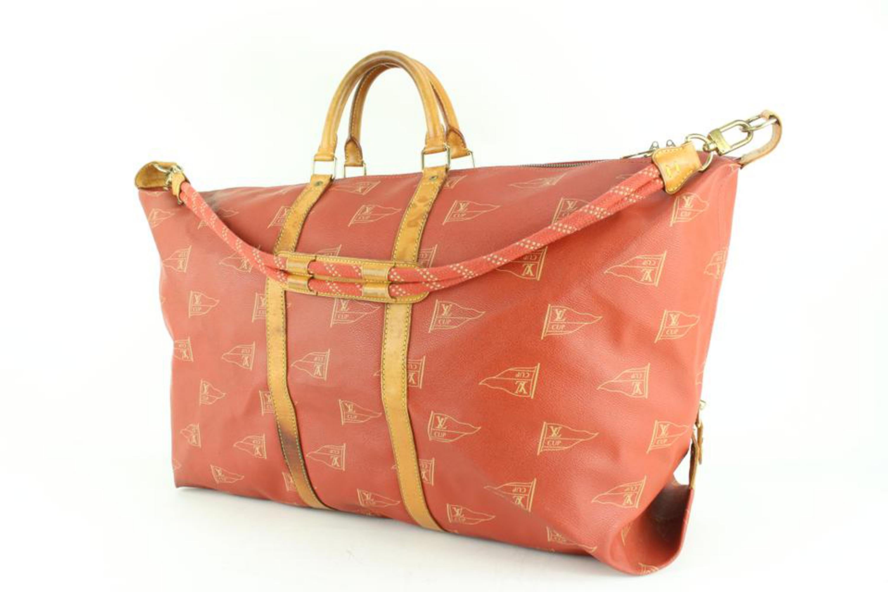 Louis Vuitton 1995 LV America's Cup Garment Keepall Duffle Bag 9lk68s 6