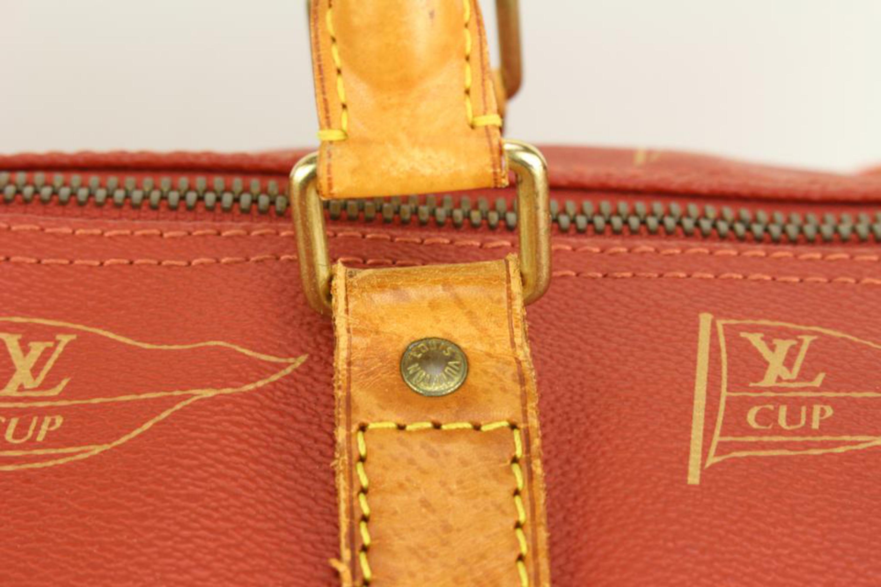 louis vuitton duffle bag orange