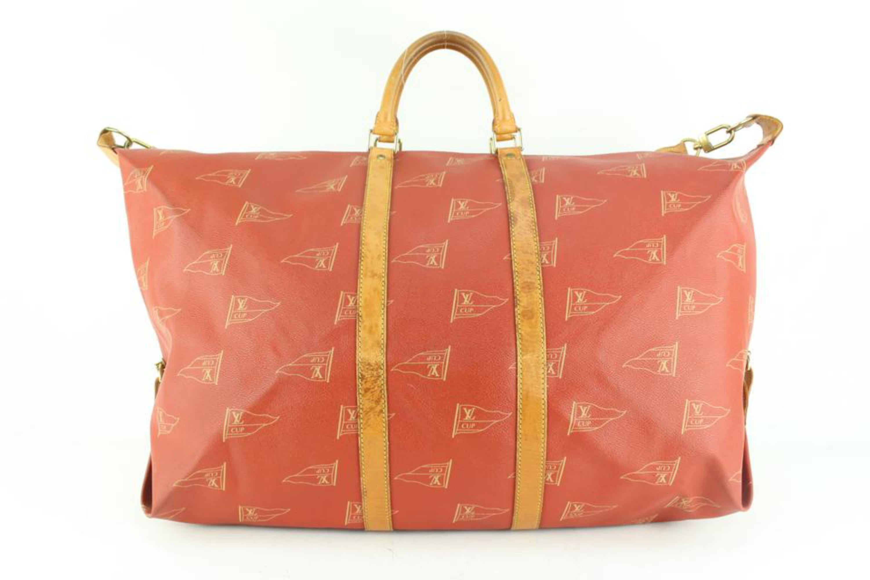 Women's or Men's Louis Vuitton 1995 LV America's Cup Garment Keepall Duffle Bag 9lk68s