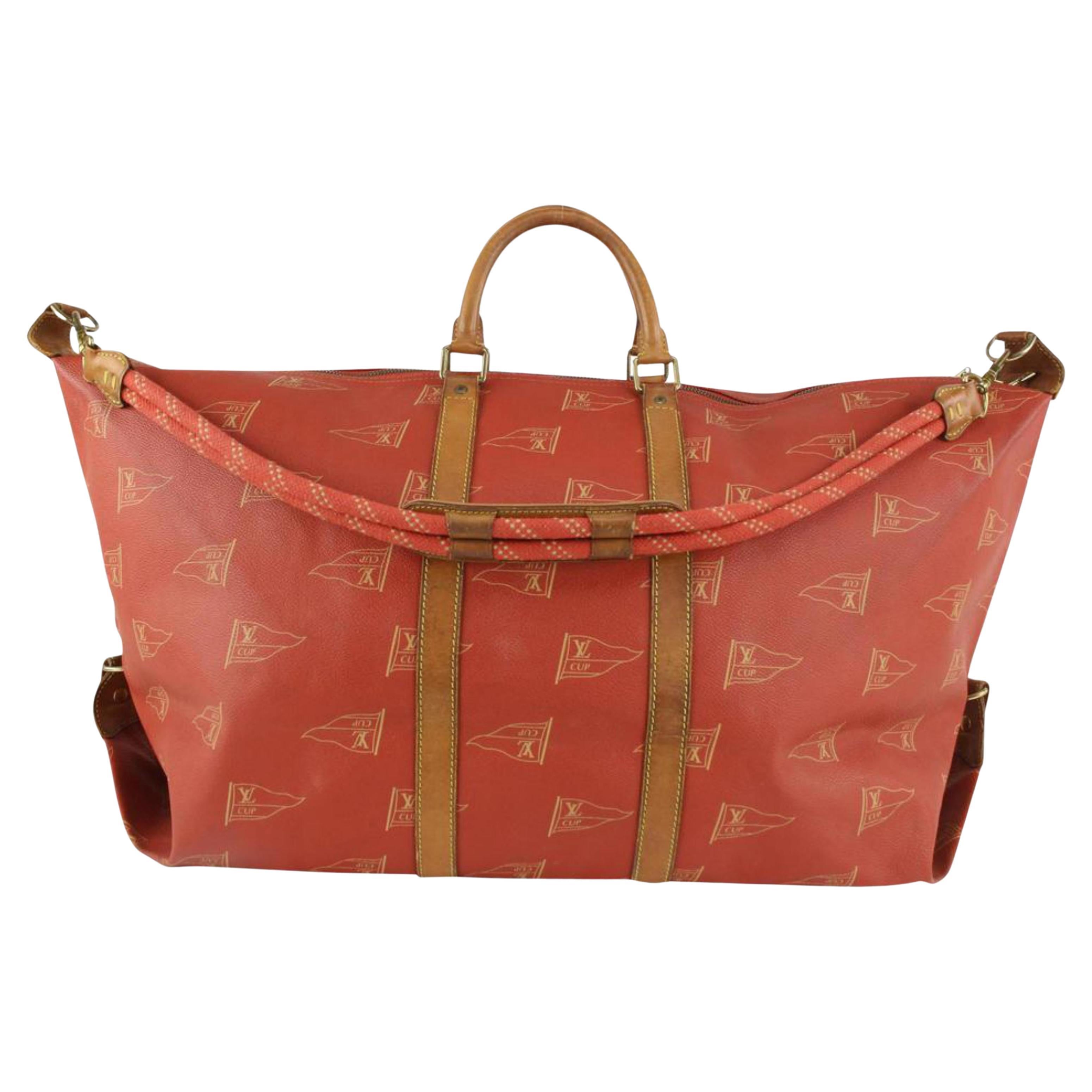Louis Vuitton Vintage 1992 Sac Marin Coated Canvas Americas Cup Large  Travel Bag