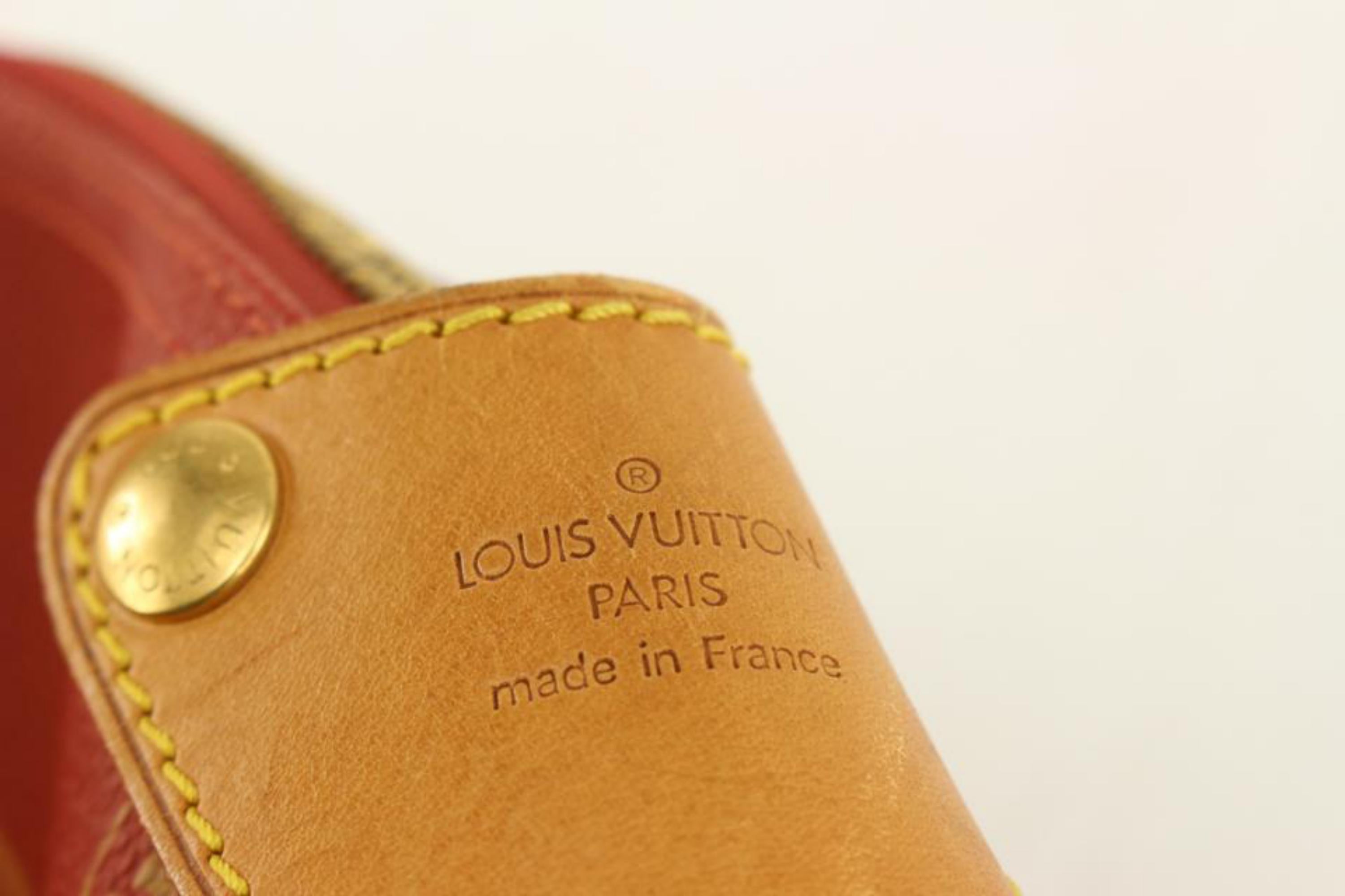 Louis Vuitton 1995 LV Cup Red Monogram Kabul Convertible Garment Bag 126lv42 4