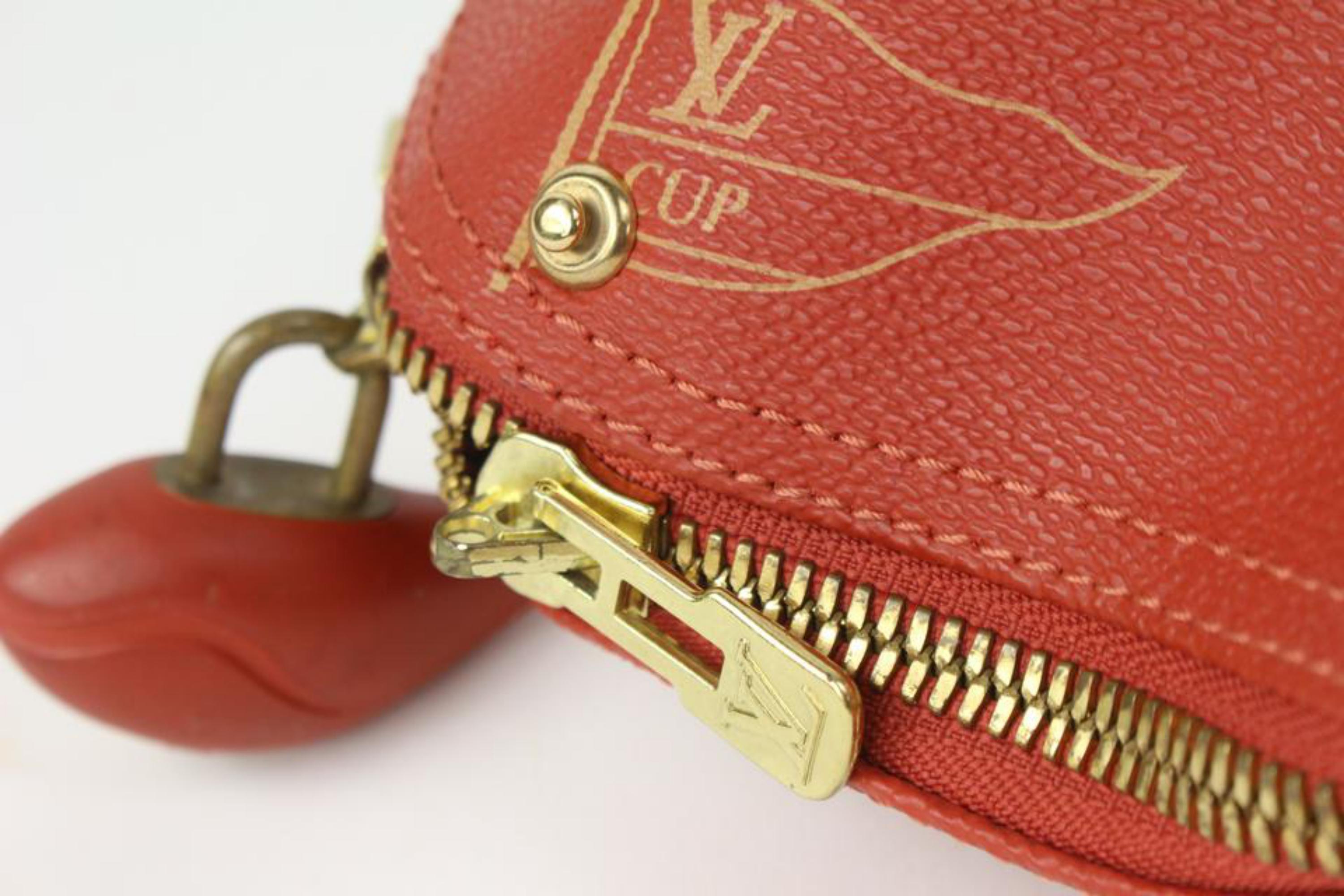 Louis Vuitton 1995 LV Cup Red Monogram Kabul Convertible Garment Bag 126lv42 1