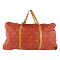 Louis Vuitton 1995 LV Cup Red Monogram Kabul Convertible Garment Bag 126lv42