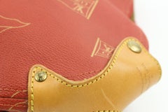 Louis Vuitton 1995 LV Cup Red Monogram Kabul Convertible Garment Bag 37lk223s