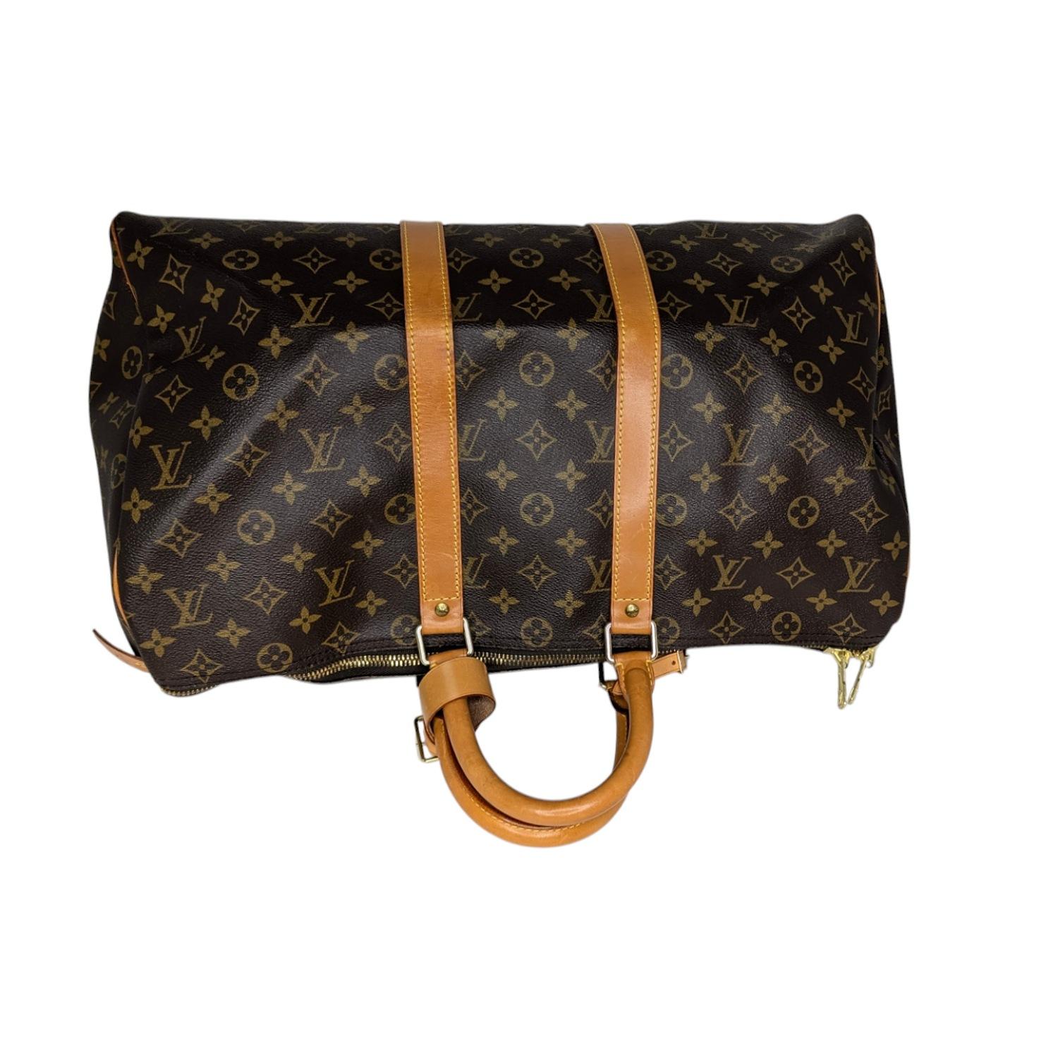 Women's or Men's Louis Vuitton 1995 Monogram Canvas Keepall 45 Weekender