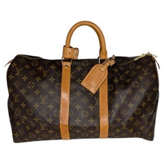 Vintage Louis Vuitton 1995 Monogram Canvas Keepall 45 Weekender