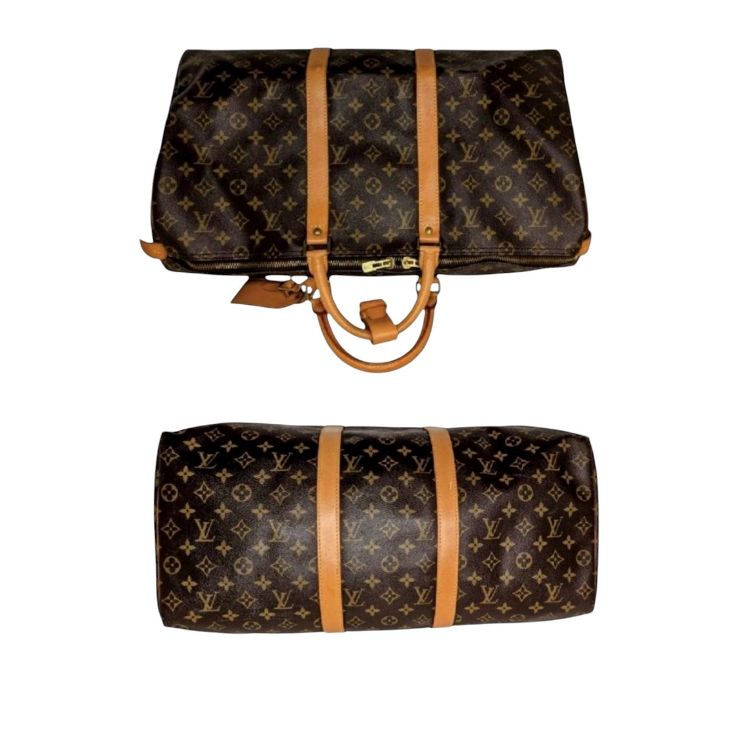 Louis Vuitton 1993 Monogram Canvas Keepall 50 Duffel Bag In Good Condition For Sale In Scottsdale, AZ