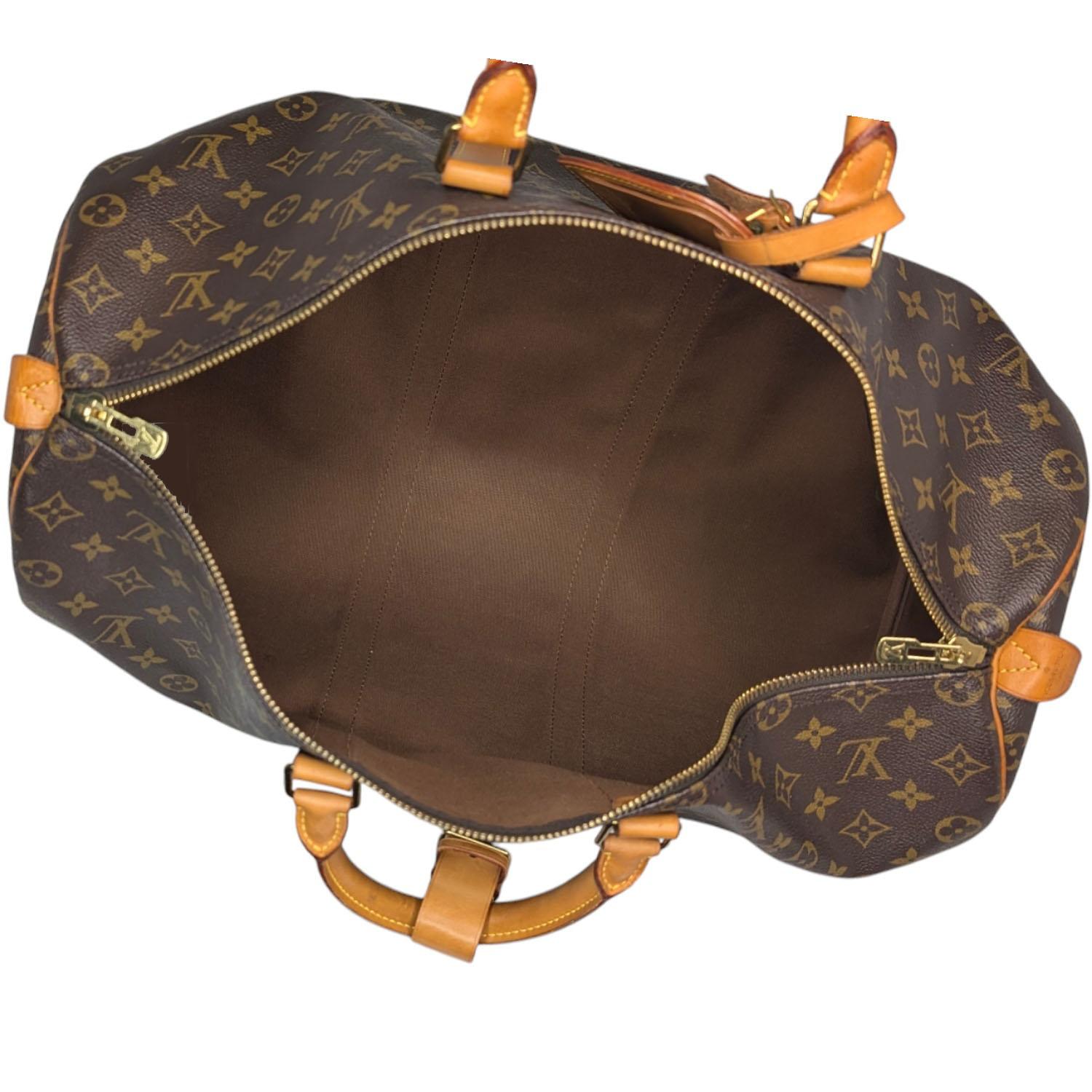 Women's or Men's Louis Vuitton 1993 Monogram Canvas Keepall 50 Duffel Bag For Sale