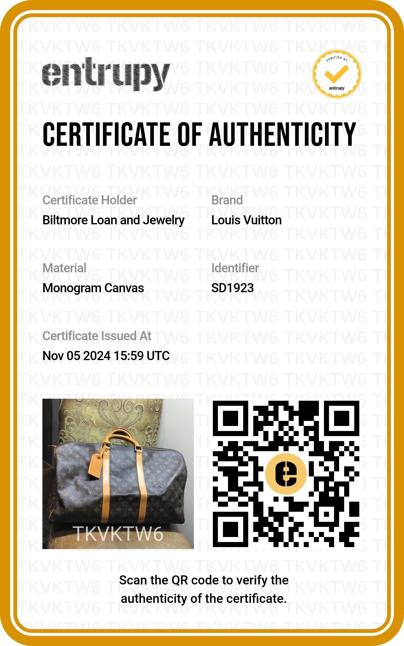 Louis Vuitton 1993 Monogram Canvas Keepall 50 Duffel Bag For Sale 3