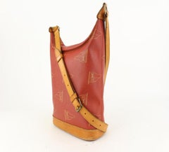 Roter LV-Becher mit Monogramm, Le Touquet Hobo 917lv8, Louis Vuitton, 1995