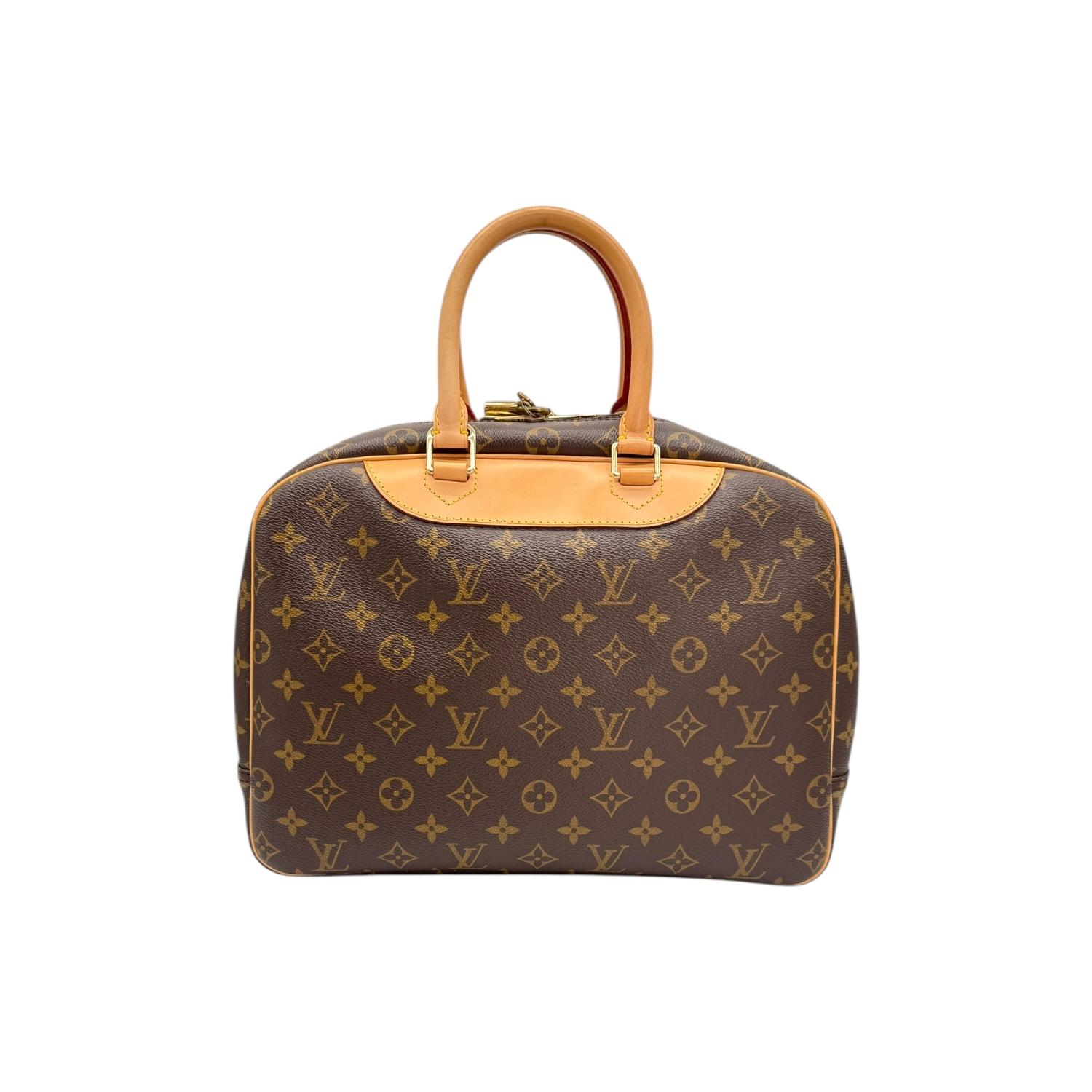 Black Louis Vuitton 1998 Monogram Canvas Deauville Bag