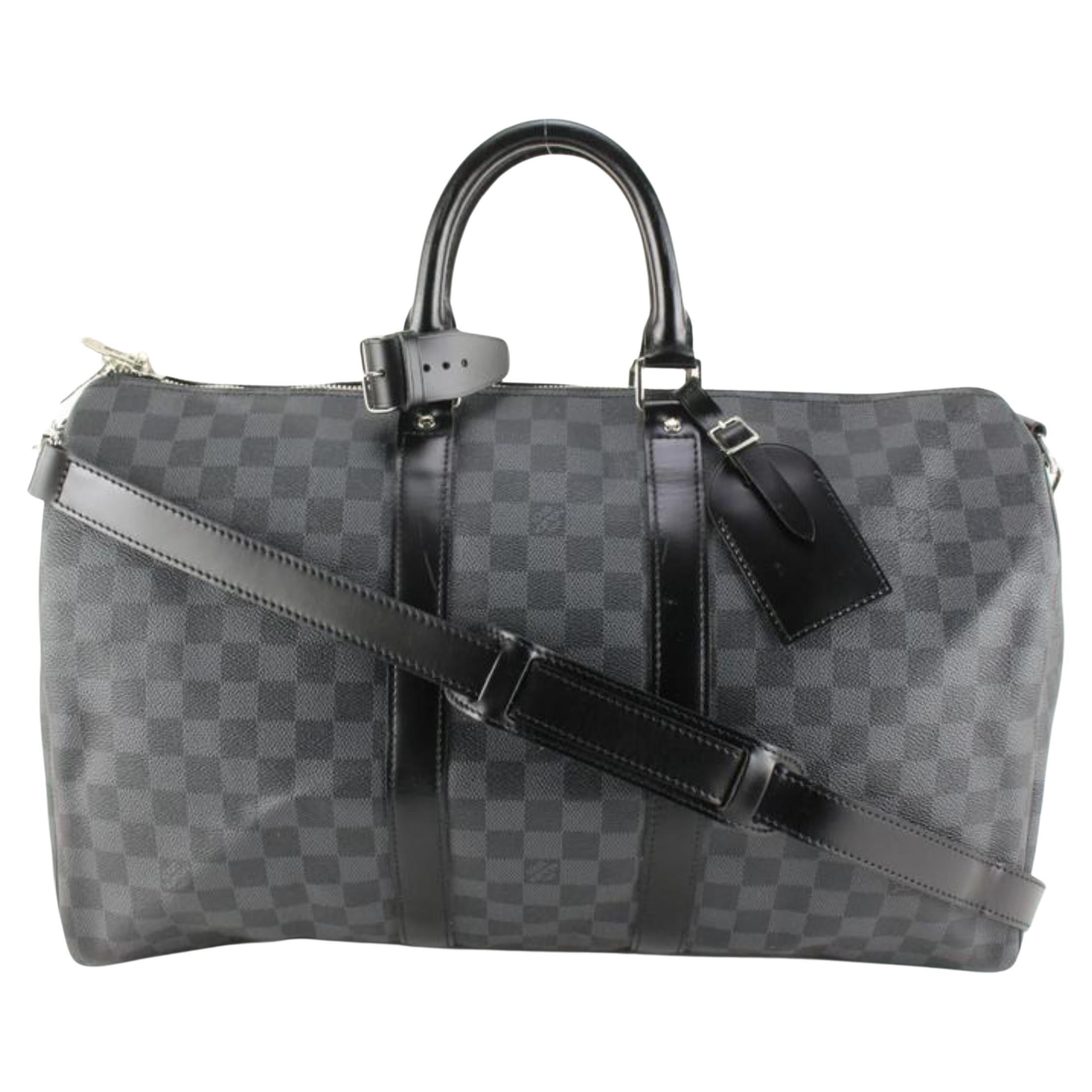 Keepall Bandoulière 45 Damier Graphite Canvas - Travel