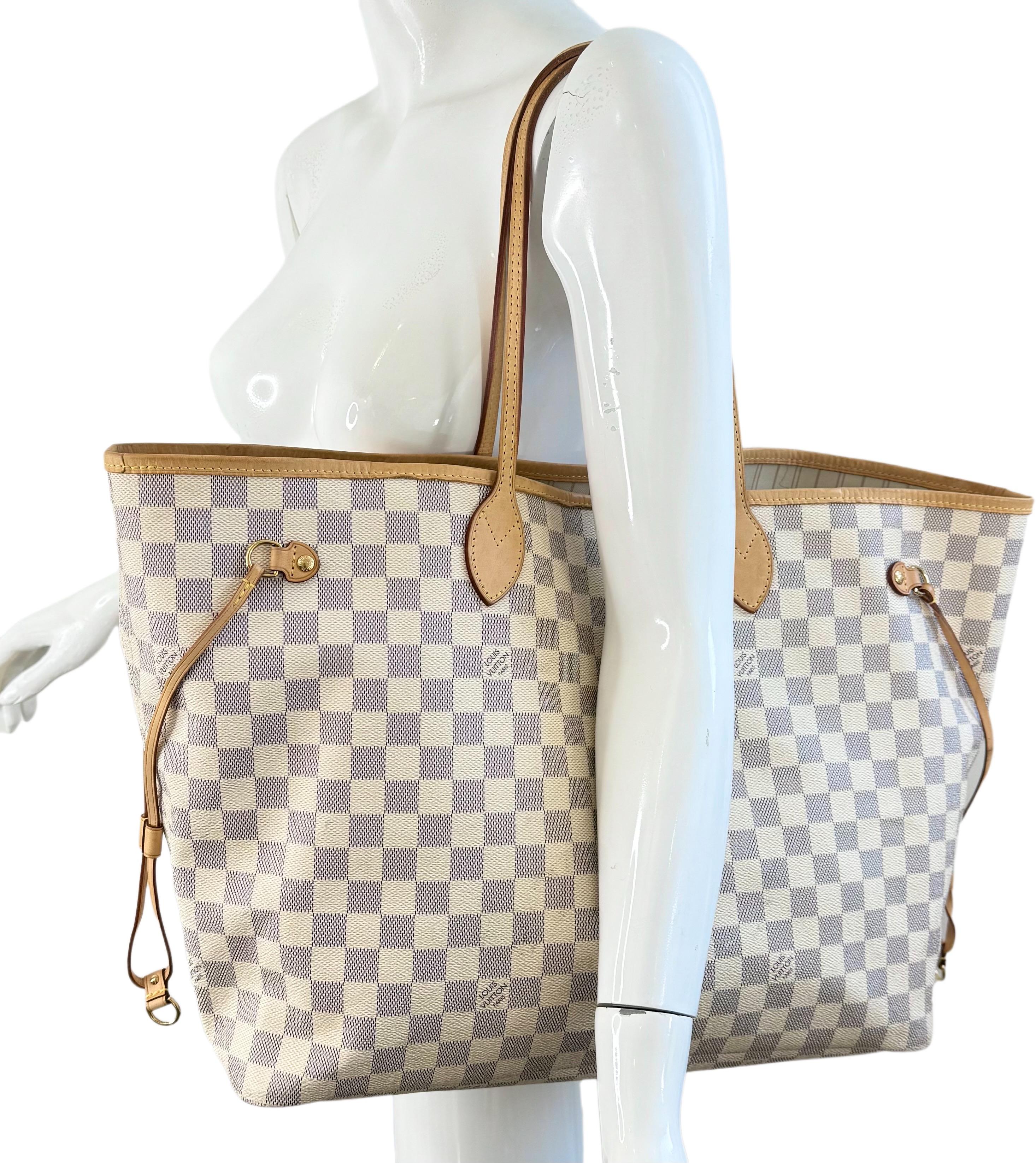 Louis Vuitton 1st Generation Damier Azur Neverfull GM Tote Bag Everyday Carryall en vente 4