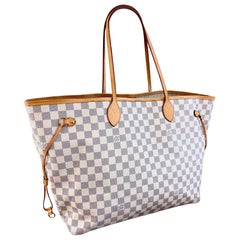 Louis Vuitton 1a generazione Damier Azur Neverfull GM Tote Bag Everyday Carryall