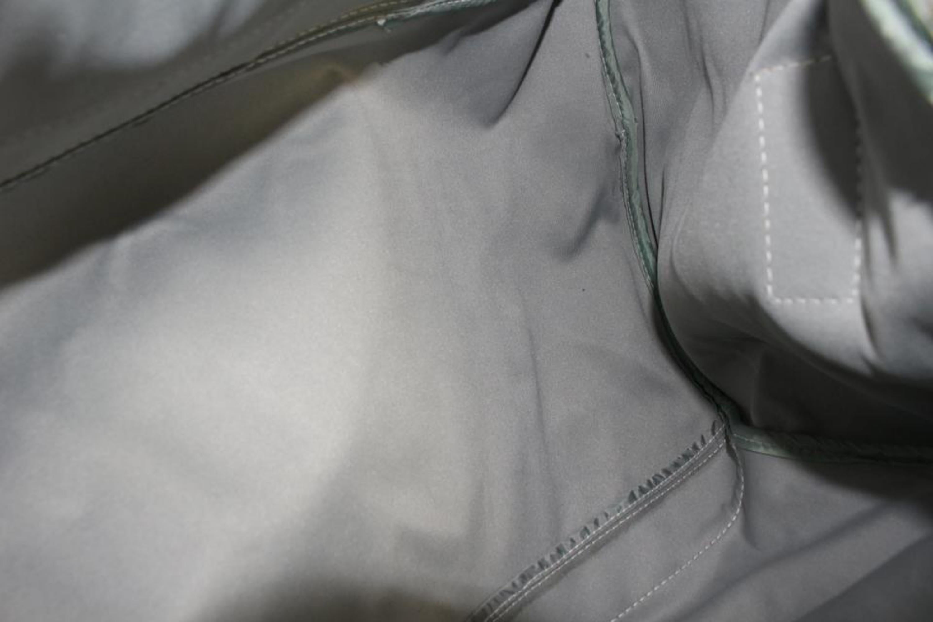 Gray Louis Vuitton 2000 LV Americas Cup Grey Polochon Travel Bag 39lk324s For Sale
