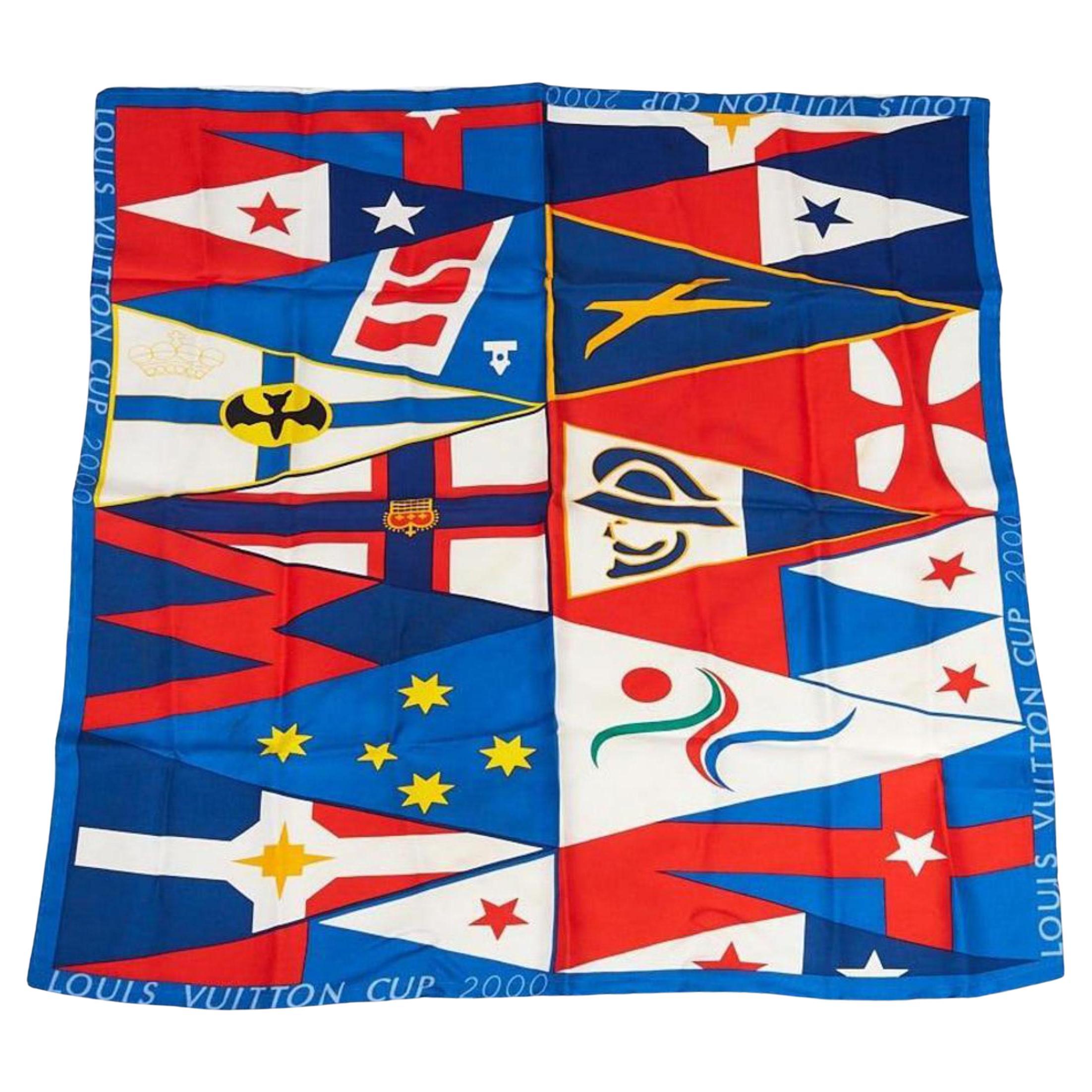 Louis Vuitton 2000 LV Cup Racing Scarf 7lv1103