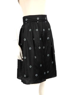 Louis Vuitton 2000‚'s Black Polka Dot Skirt Size L