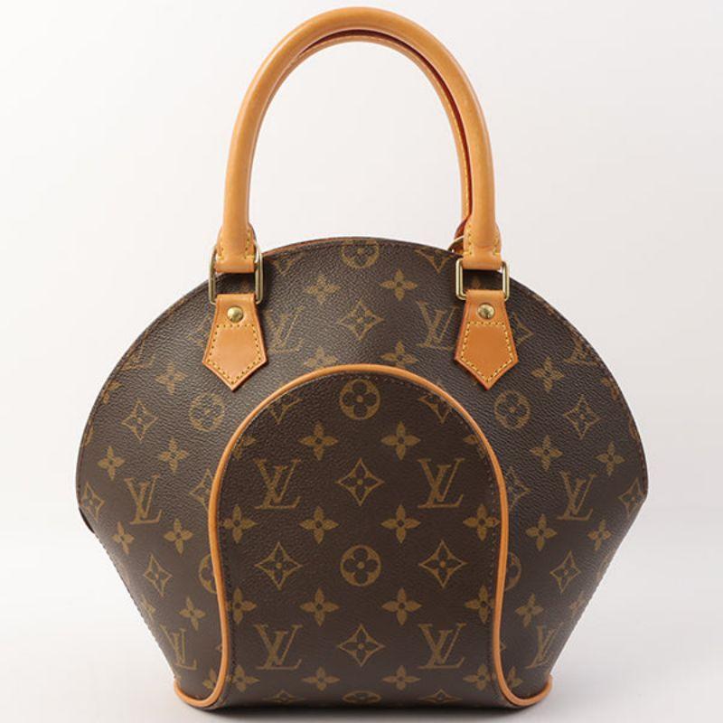 Louis Vuitton 2001 Made Canvas Monogram Ellipse Pm Brown Bag In Good Condition In London, GB