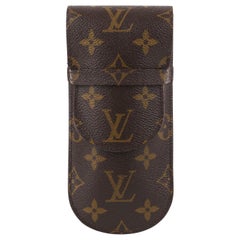 LOUIS VUITTON 2002 “Etui Lunettes Rabat” Brown Monogram Flap Top Eyeglasses Case