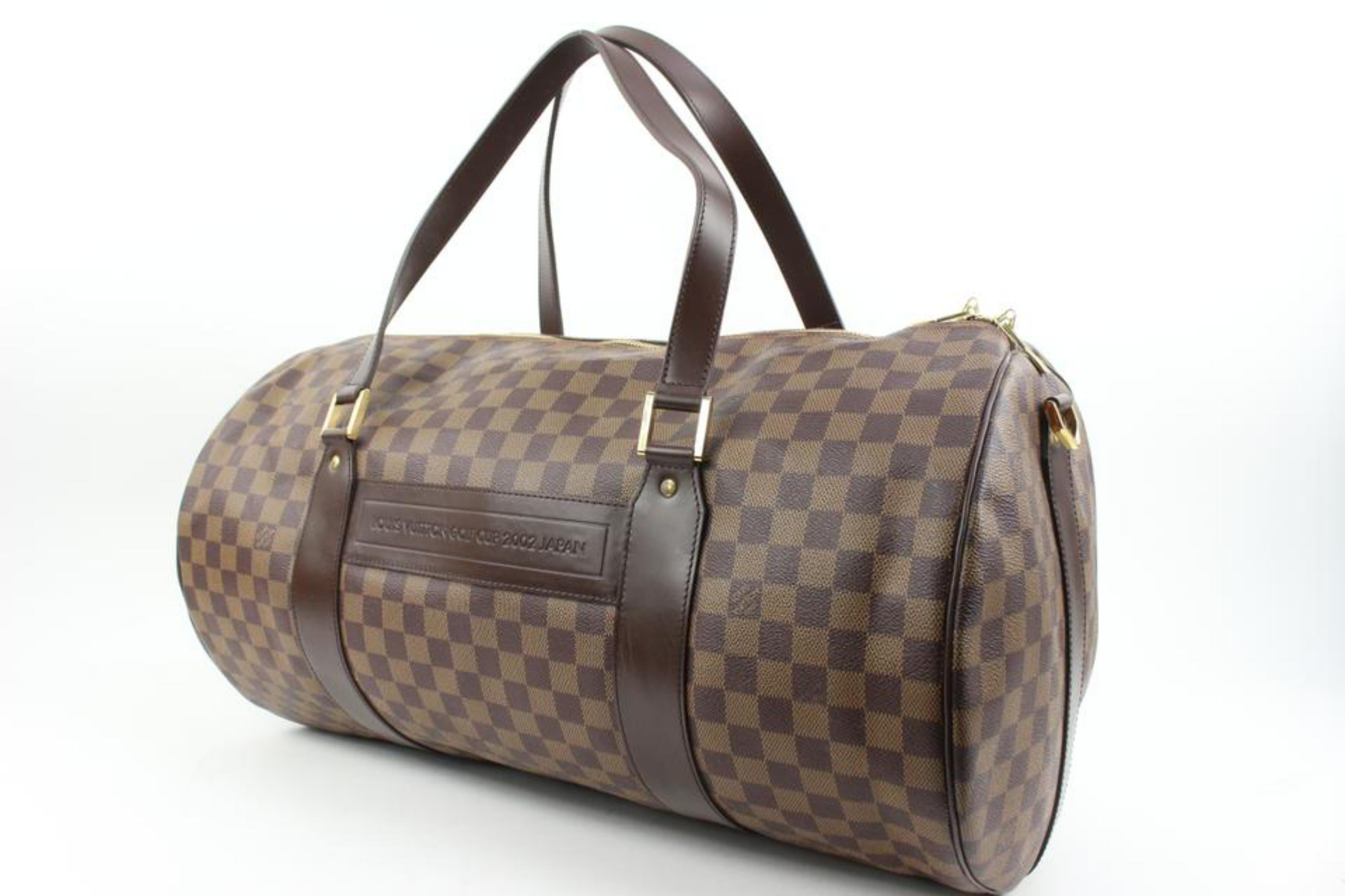 Louis Vuitton 2002 Golf Damier Ebene Cup Sac Polochon Duffle 34lv223s For Sale 5