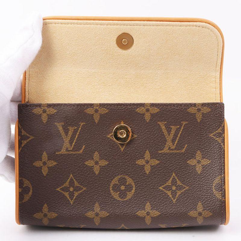 Louis Vuitton 2002 Made Canvas Pochette Florentine Brown Bag 7