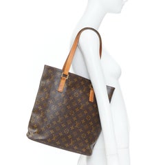 Borsa shopping LOUIS VUITTON 2002 Vavin GM in tela Monogram marrone con manici superiori