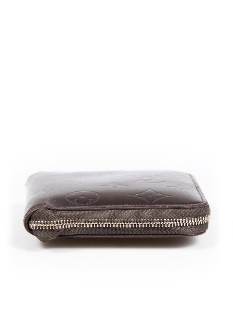 Women's Louis Vuitton 2003 Brown Leather Monogram Zippy Wallet