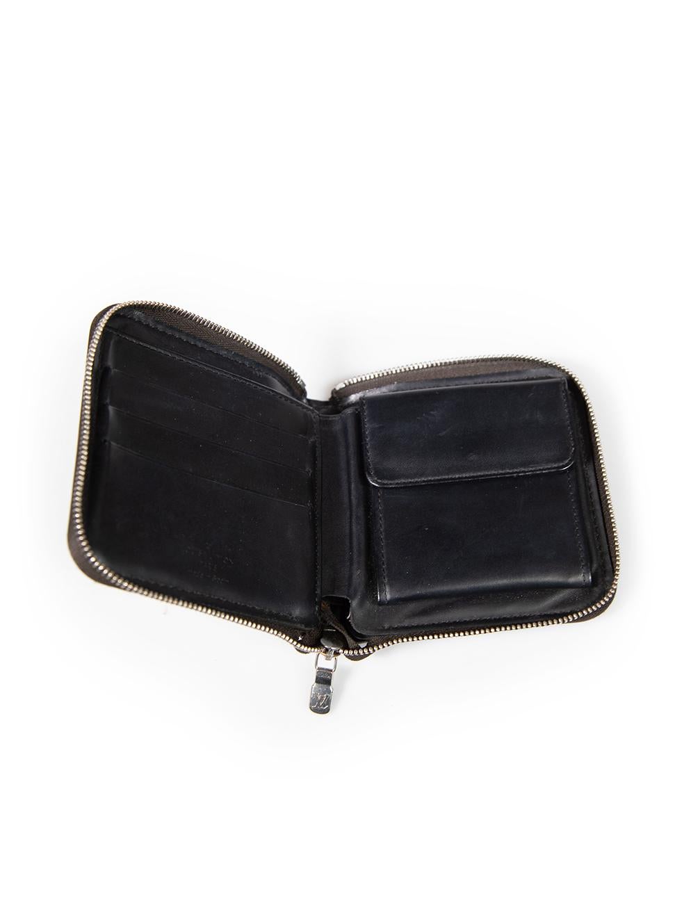 Louis Vuitton 2003 Brown Leather Monogram Zippy Wallet 1