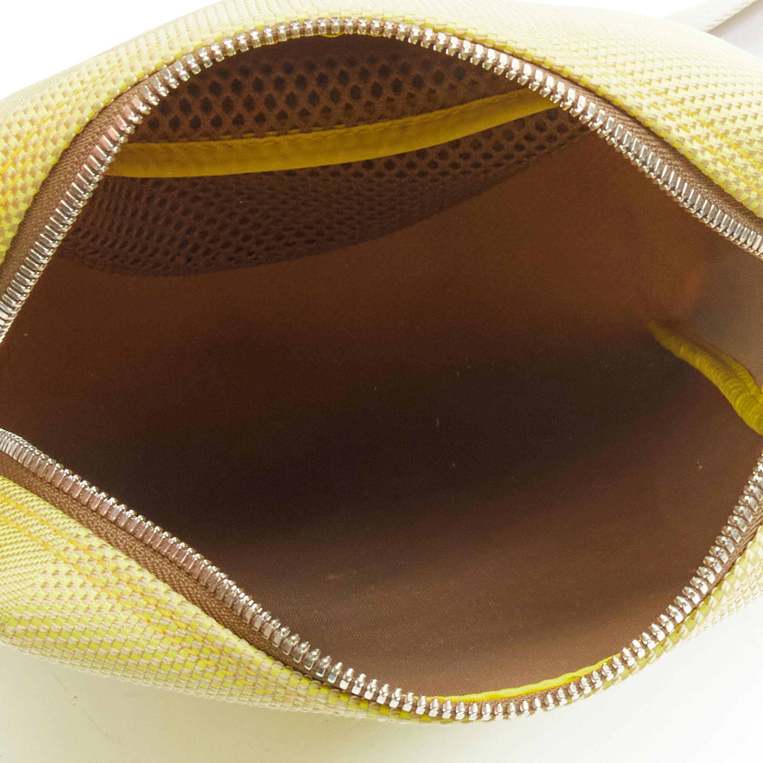 LOUIS VUITTON 2003 LV CUP Geant neon yellow damier canvas crossbody bag 5