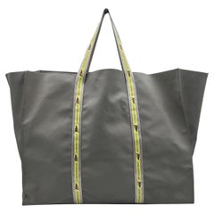 Louis Vuitton 2003 LV Cup Limited Edition Grey Vinyl Large Tote