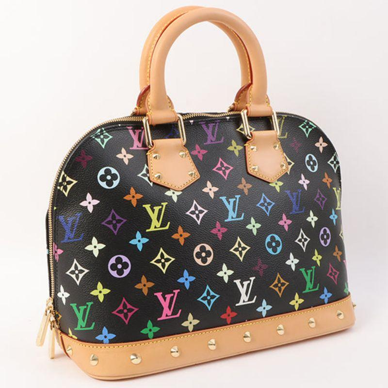 Louis Vuitton 2003 Made Monogram Multicolor Alma Noir

Additional information:
Interior pocket x2, exterior pocket x1
Accessories: Dust bag 2003
Made in France 
Measurements: 30 W x 16 D x 23 H cm 
Handle: 33 cm
Condition: Good
Front: With slight