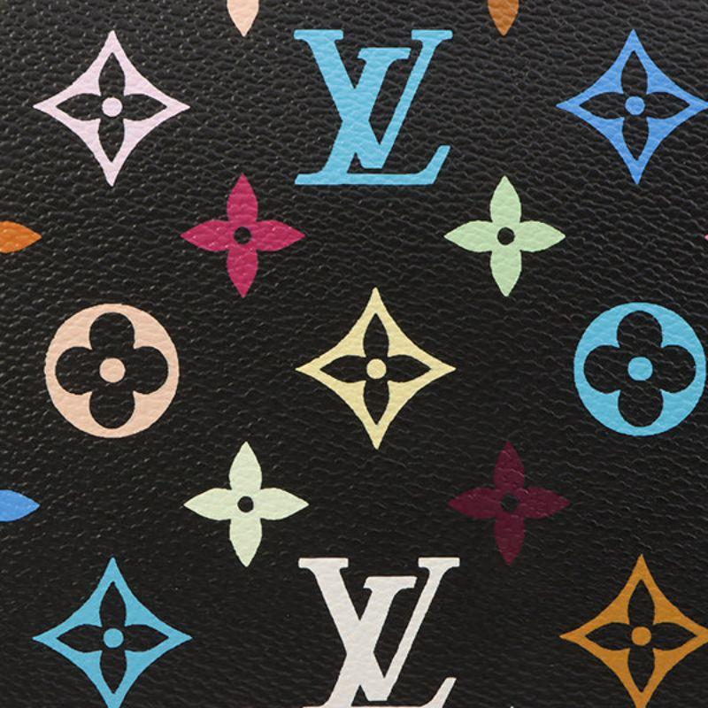Louis Vuitton 2003 Made Monogram Multicolor Alma Noir Bag 4
