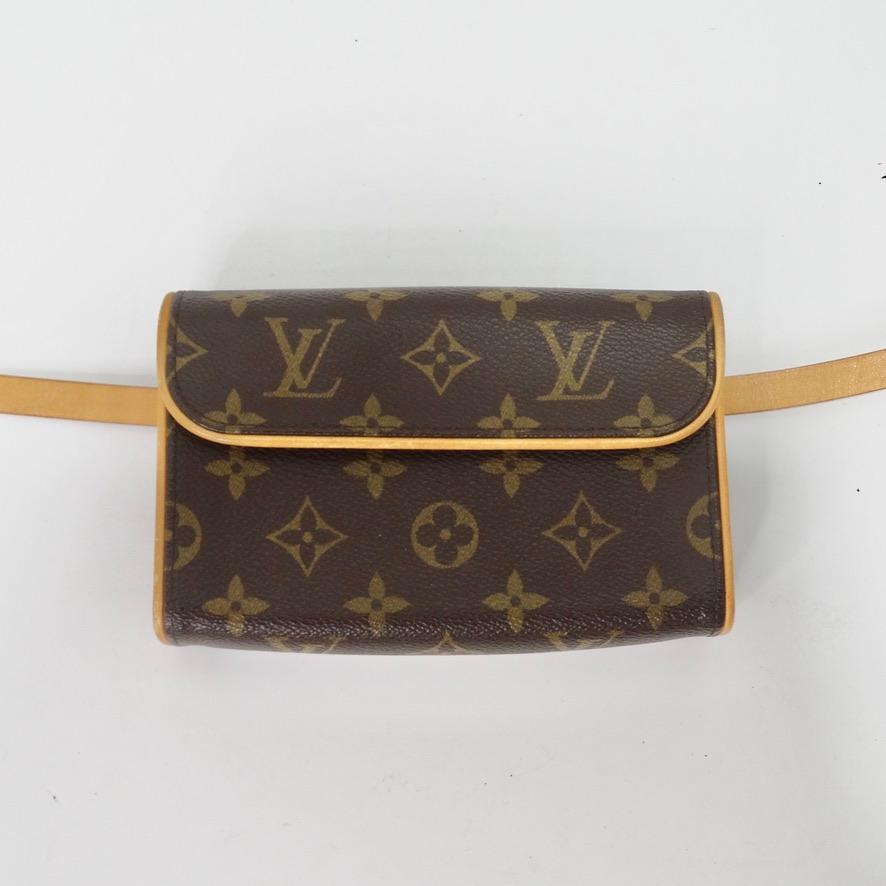 This vintage Louis Vuitton classic belt bag is going to be your next go-to handbag! Circa 2003, this belt bag features signature Louis Vuitton monogram brown leather, a fold over top with a magnetic fastening, a detachable adjustable waist strap and