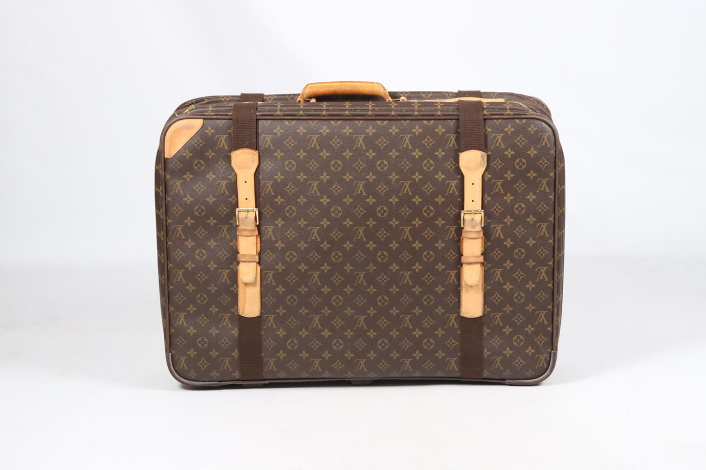 Louis Vuitton 2003 Satellite 70 Monogram Coated Canvas And Leather Suitcase In Good Condition In London, GB