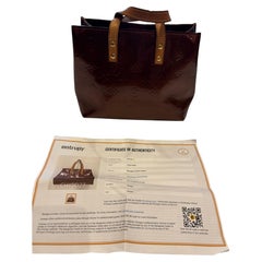 Louis Vuitton 2004 (MI0084) Bronze Monogram Vernis PM Tote Bag